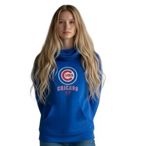 Chicago Cubs Sweatshirt Women S Blue Campus Lifestyle Pullover Activewear MLB